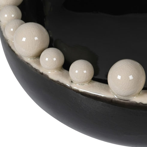 Black & Cream Bobble Bowl